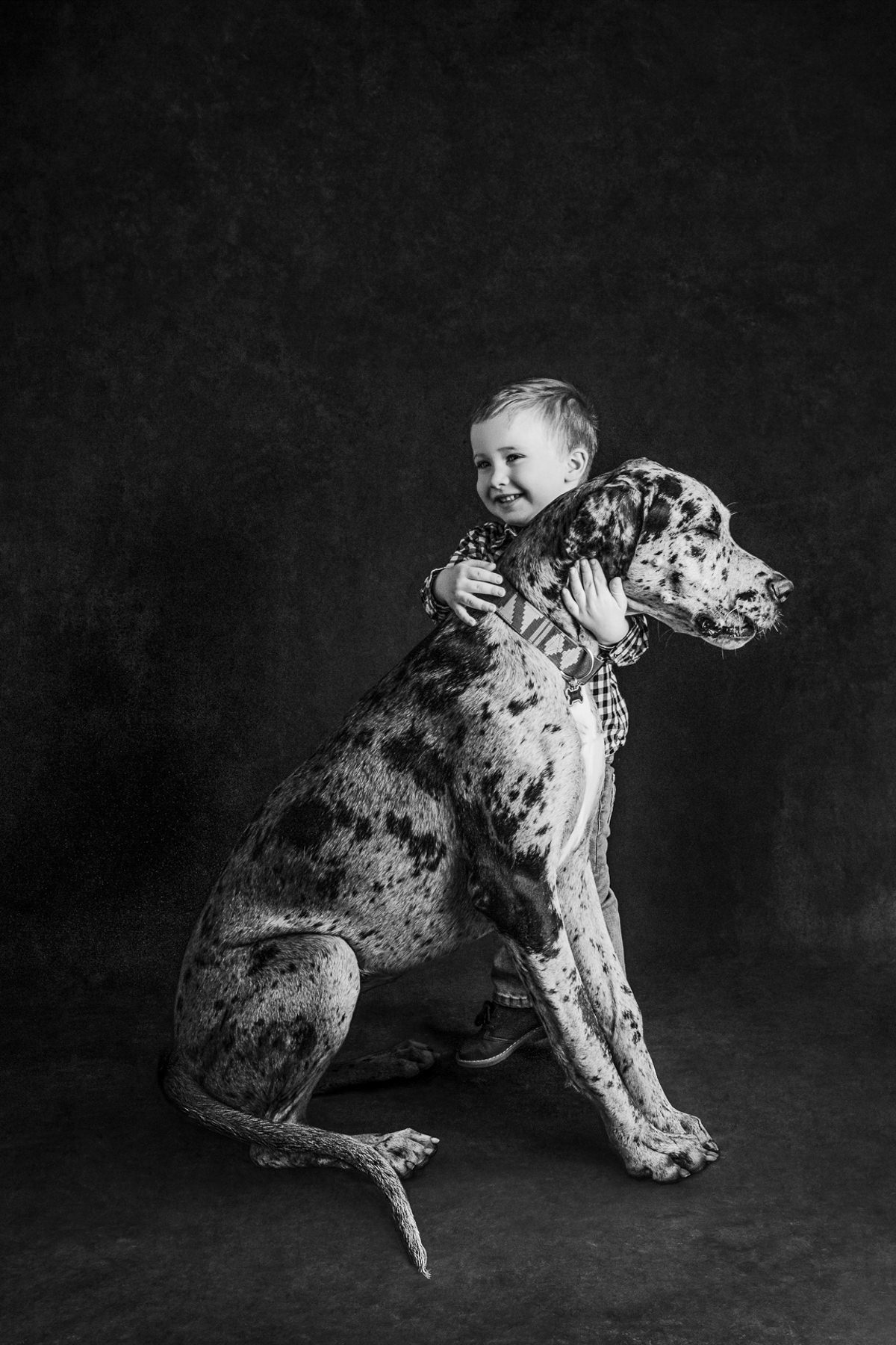 Dog with child. Dog photography in Austin, Texas